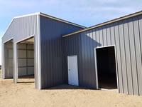 Bâtiment préfabriqué en structure d'acier de conception moderne, à faible coût, pour bureaux, entrepôts et ateliers