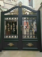 Puerta de entrada de aluminio salteado a prueba de agua, con acabado de alta calidad, moderna, sin costuras, para propiedades costeras, villas y hoteles.