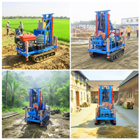 Machine de forage hydraulique montée sur chenilles certifiée CE, 35 CV, diesel, pour puits d'eau, avec coupe-PDC