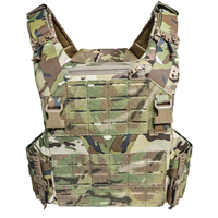 Chaleco ligero ajustable personalizado al por mayor, sistema de liberación rápida, portador de placa, chaleco protector de placa de caza para entrenamiento