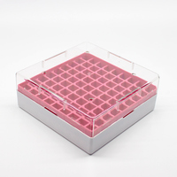 Tubos de ensayo de plástico Almacenamiento Cryo Vial Tube 25/81/100 Wells Rack Box Personalizable OEM Lab Supply 2ml Cryotubes Cartón PP/PC