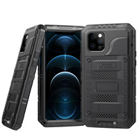 Étui étanche Wolf Warrior pour téléphone compatible avec iPhone 14/7/11/12/13/X/XR Outdoor Sports Metal Protective 7 Plus XR