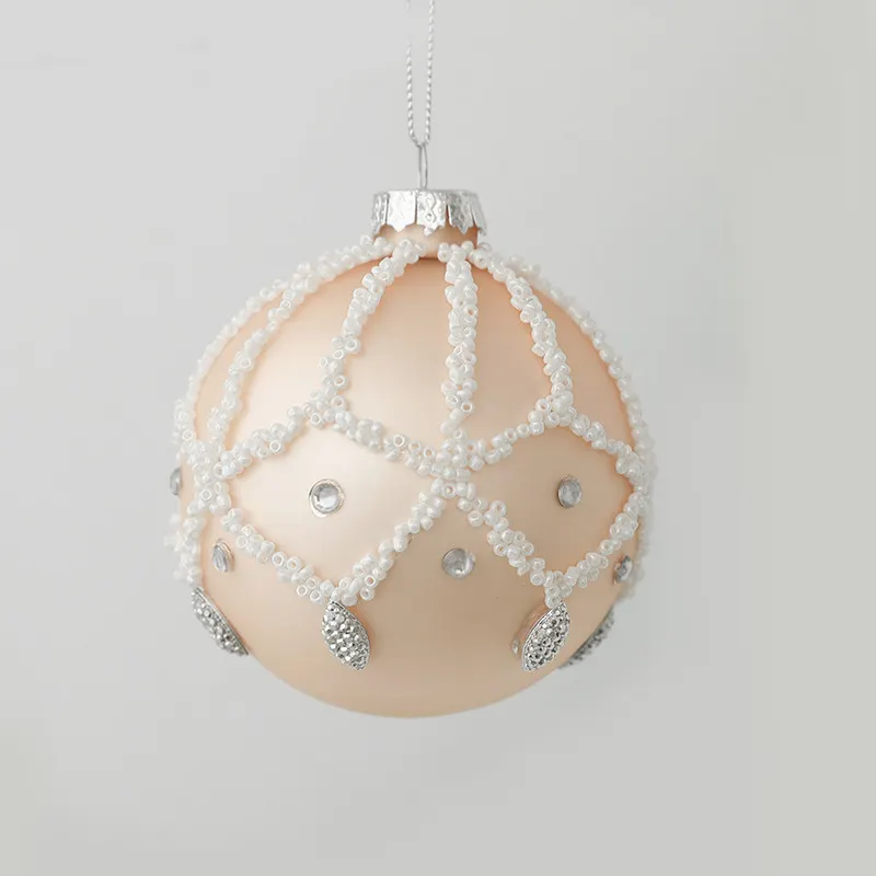 Burbuja precio de fábrica de lujo champán pintado a mano colgante BOLA DE Navidad y adornos de árbol bola de cristal de Navidad