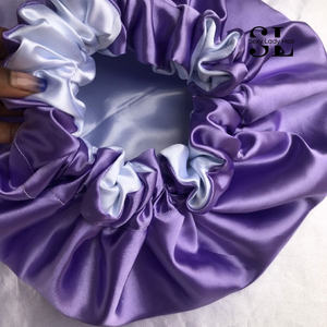 Bonito estilo de lujo con logotipo personalizado, gorro de pelo satinado, gorro de noche de seda suave para dormir para mamá, chico y adulto para escenas de fiesta - Product Image 5