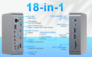 <span class=keywords><strong>Adaptateur</strong></span> multiport OEM <span class=keywords><strong>HDMI</strong></span> 4k 30Hz Multi USB C 3.0 HUB Stations d'accueil pour ordinateur portable pour <span class=keywords><strong>MacBook</strong></span> Pro <span class=keywords><strong>Air</strong></span> HP XPS - Product Image 5
