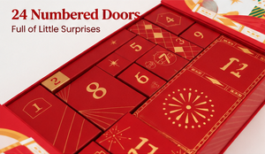 <b>Christmas</b> Advent Calendar Packaging 24 Numbered Drawers Hot Stamping Rigid Board for Holiday <b>Gifts</b> Advent Calendar <b>Gift</b> <b>Box</b> - Product Image 3