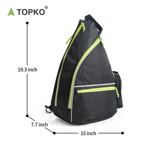 TOPKO, bolsa de gimnasio forrada de poliéster para mujer, mochila portátil de viaje deportiva PeakBall, almacenamiento conveniente para equipo de raqueta - Product Image 1