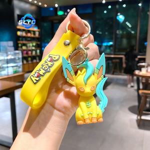 Porte-clés créatif Pikachu Eevee, figurine de dessin animé, porte-clés de voiture, cadeau pour <span class=keywords><strong>couple</strong></span>, sac - Product Image 6