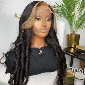 Sconto affare 12A grado Ombre scuro 99J colore profondo onda sciolta cuticola vergine allineato capelli umani 360 parrucche del merletto - Product Image 6