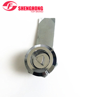 Serrures cylindriques pour portes d'armoires, finition chromée brillante, avec 2 clés, ANSI Grade 2, entraxe 60 mm, vente directe fabricant