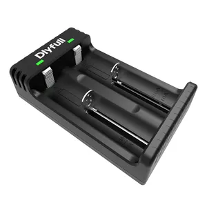 Phổ Battery Charger 2 khe cắm USB pin cho 3.7V lithium có thể sạc lại 16340 14500 18650 26650 battery1.2v NiMH AA AAA