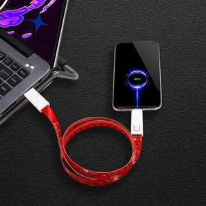 Multi Charger Datenkabel 6 in 1 Handy Lanyard Strap Schnell ladekabel USB Lanyard Kabel für Typ C für Iphone