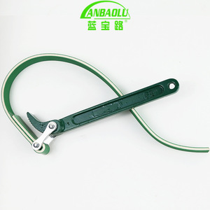 Anbaolu Belt Wrench Oil Filter <b>Tool</b> Alloy Steel <b>Mechanic</b> Auto Repair 180mm - Product Image 1
