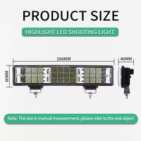 Barre de feux LED combinée 60 LED pour éclairage de travail, conduite tout-terrain, SUV, Ute, ATV, camion, 4x4, bateau, DC12V-80V