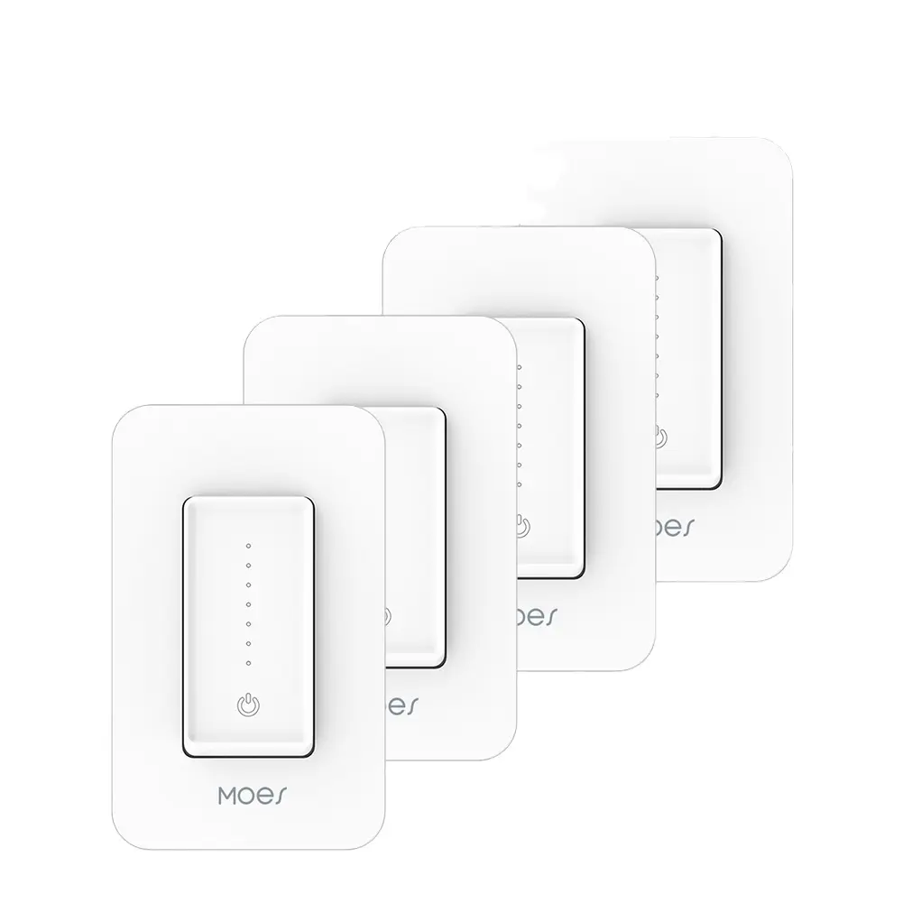 US WiFi Smart Light Dimmer Wall Switch 2/3 WAY,ตารางTimerความสว่างหน่วยความจำTuya Smartlife APPรีโมทคอนโทรล,alexa Google