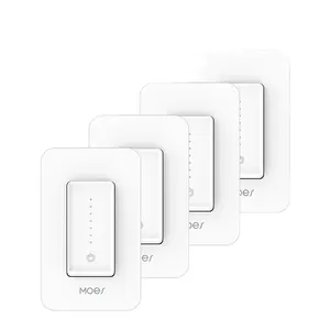 Chúng Tôi WiFi Thông Minh Ánh Sáng Dimmer Tường Chuyển Đổi 2/3 Chiều, Lịch Trình Hẹn Giờ Độ Sáng Bộ Nhớ Tuya Smartlife APP Điều Khiển Từ Xa, alexa Google