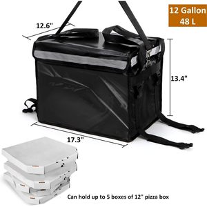 Sac isotherme pour livraison de nourriture Deayou 20L, imperméable, thermique, pour vélo avec bandoulière - Product Image 2
