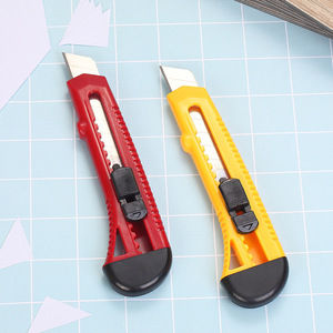 Comix Utility <b>Knife</b> B2805 18mm Stainless Steel Blade Red And Yellow Handle For <b>Crafting</b> And Packaging - Product Image 5