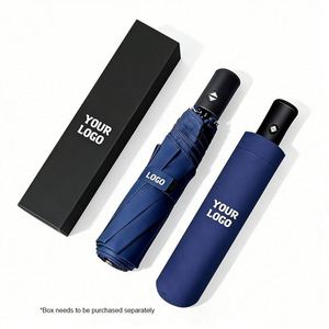 Fully <b>Automatic</b> Folding 3 Folded <b>Umbrella</b> With Custom Printed Logo for Promotion Gifts - Product Image 1