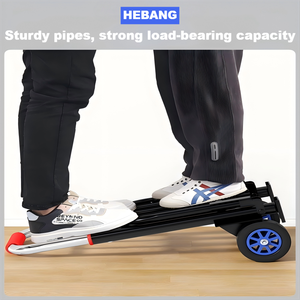 Kleiner, leichter, tragbarer, faltbarer Edelstahl-Trolley mit leisen Rädern für Einkauf, Lebensmittel und Marktstände - Product Image 6