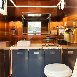 Toilettes portables pour adultes à <span class=keywords><strong>prix</strong></span> public, toilettes mobiles VIP, remorque de salle de bain portable en plein air avec lavabo et douche - Product Image 3
