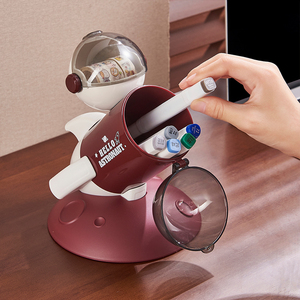 Nhựa Phi Hành Gia Phim Hoạt Hình Hiện Đại Vòng Máy Tính Để Bàn Bút Chủ Lưu Trữ Hộp - Product Image 4