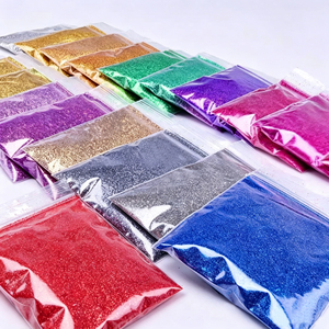 Lot de paillettes colorées en vrac, rectangulaires, en feuille, non toxiques, pour la mode et autres décorations de Noël - Product Image 1