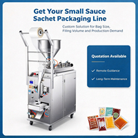 Machine d'emballage entièrement automatique pour sachets de miel liquide, beurre de cacahuète, ketchup, pulpe de fruits, confiture de fruits