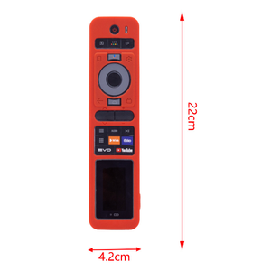 Adatto per <span class=keywords><strong>Telecomando</strong></span> Solare Haier <span class=keywords><strong>TV</strong></span> HTR-U35G, Cover Protettiva in Silicone con Fori e Rinforzata Antiurto Luminosa - Product Image 2