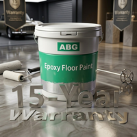 Peinture époxy pour sols à base d'eau, haute adhérence, anti-moisissure, pour béton, couleur durable, application au pinceau