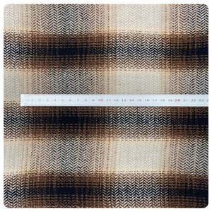 Tissu à chevrons multicolore personnalisé 100 % polyester, tissu à carreaux vintage britannique pour shacket, manteau, <span class=keywords><strong>surchemise</strong></span> - Product Image 3