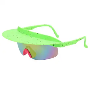 Moda donne di vendita calde occhiali da pesca ciclismo cappello all'aperto tesa vipera occhiali da sole uomo visiera personalizzata occhiali da sole sportivi