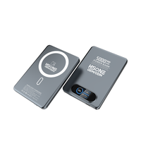 Batterie externe magnétique semi-solide L154 5000 mAh avec écran TFT, charge sans fil 15W, charge PD 20W, charge de montre, gravure gratuite