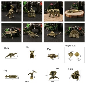 Décoration animalefigure en cuivre statue d'ours simulation d'ours jouet maison <span class=keywords><strong>pendule</strong></span> - Product Image 6