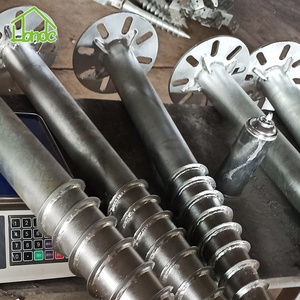 <span class=keywords><strong>Pile</strong></span> hélicoïdale à vis au sol galvanisée de 1000mm avec bride ronde de 220mm pour système de fondation solaire Panal - Product Image 3