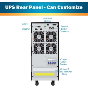 380vac Hoge Capaciteit Drie Fase Zuivere Sinus Dubbele Conversie Online Ups Met Loodzuur Batterij Voor Lange Back-Up Tijd - Product Image 6