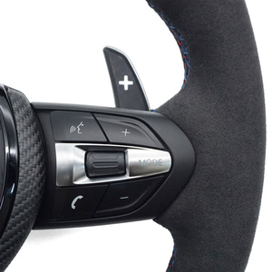 Volante Deportivo M Performance para <span class=keywords><strong>BMW</strong></span> F30 F10 F32 F20 F15 F25 E70 E71 E72 E90 E92 M3 M5 M6, Volante de Alcántara - Product Image 3