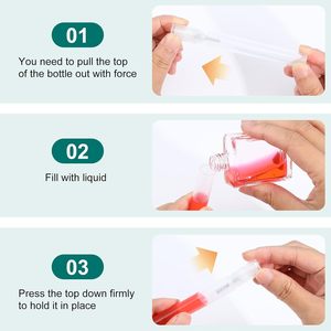 Mini Botella de Spray de Plástico con Tapa a Presión de 1ml, 2ml, 3ml, 4ml, 5ml, con Pulverizador para Muestras de Perfume y Cosméticos - Product Image 4