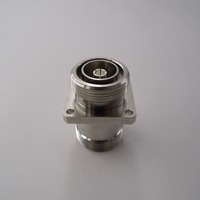 Adaptateur de connecteur coaxial RF, connecteur femelle DIN 7/16 à connecteur femelle DIN 7/16 avec bride carrée de 35 mm