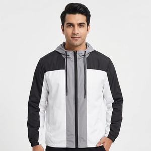 Nuevo diseño de alta calidad para hombre, abrigos cortavientos impermeables para otoño e invierno, chaqueta con cuello levantado y múltiples bolsillos en tela de lona - Product Image 1
