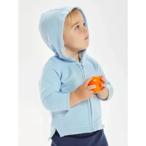 Sudadera con capucha y cremallera para bebé, merchandising sostenible - Product Image 1