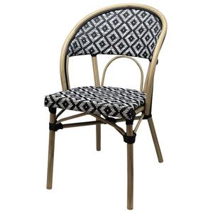 Vente en gros <span class=keywords><strong>discount</strong></span> balcon extérieur café français bistro rotin aluminium chaises en osier chaise de bistro français - Product Image 2