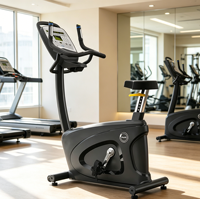 Bicicleta Estática Vertical Comercial Personalizable con Pantalla LED de Matriz de Puntos y 7 Programas Preestablecidos