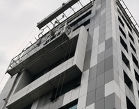 Plateforme suspendue en alliage d'aluminium WH-SP de qualité supérieure avec capacité de charge de 630 kg, verrou de sécurité LS30 pour la maintenance des bâtiments
