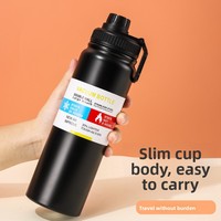 Gobelet isotherme personnalisé en acier inoxydable 304 grande capacité avec verrou pour voiture, idéal pour l'extérieur