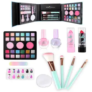 2023 OEM Luxury Fashion Christmas Gift Beauty Set Washable Real MakeUp Brush Tool Sets Toys Gifts Cosmetic Toy For Girl 5+