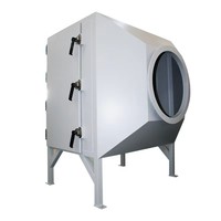 Purificateur d'air industriel avec filtre HEPA |   Unité de filtration à double porte avec peinture cuite sur mesure pour l'élimination des poussières et des débris