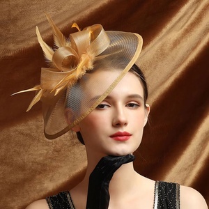 Mới nhất phụ nữ Cô Gái Tóc clip kẹp tóc hat lông Cocktail tiệc trà đám cưới fascinators hat - Product Image 4