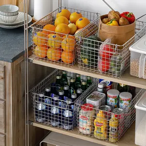SHIM OYAMA Edelstahl-Aufbewahrung skorb Multifunktions-Aufbewahrung behälter Stapelbarer Küchen aufbewahrung halter