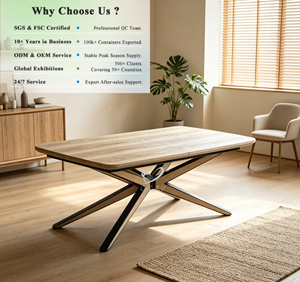 <span class=keywords><strong>Table</strong></span> à manger extensible OKAY Furniture, gain de place, pieds en métal, pour salon, appartement - Product Image 1